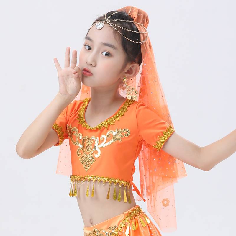 Orange veil + head covering